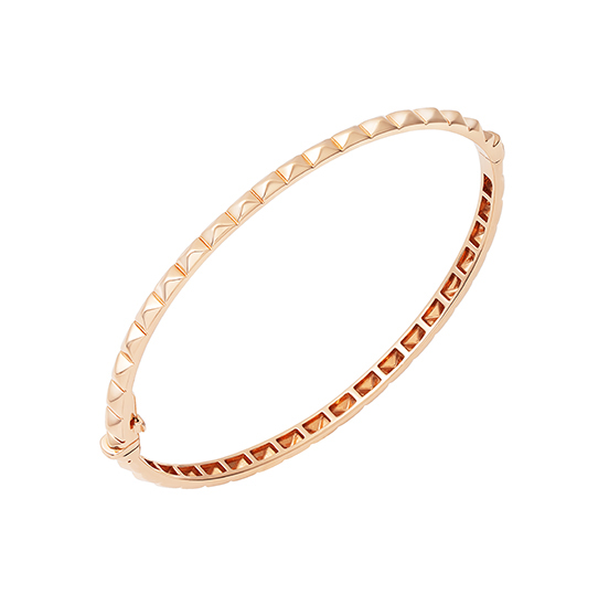 18K Pyramid Bangle Bracelet